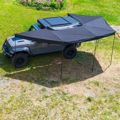 Obrázok produktu pre Strešný stan Markíza Predsienka Hliník LED osvetlenie 360* 3,6x2x2 metre Overlanding