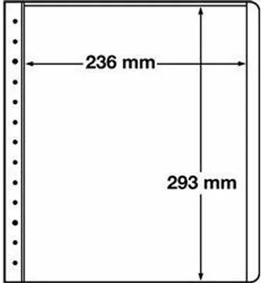 Produktbild von LEUCHTTURM Blankoblätter, 1erEinteilung, 236x293 mm
