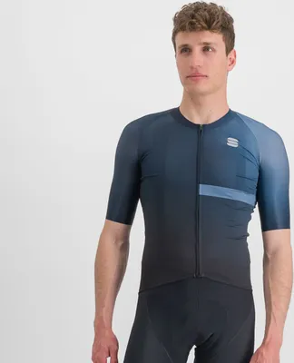 Obrázok produktu pre Letný cyklistický dres pánsky Sportful Bomber čierny/modrý