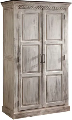 Immagine prodotto di MASSIVMOEBEL24 | CASTLE-ANTIK #221 Armadio in legno di acacia / mango - cerato 105x50x180