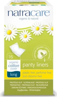 Produktbild von Natracare Natürliche Slipeinlagen Lang 16er Pack