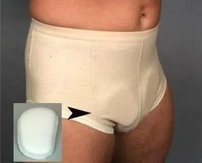 Produktbild von Bruchslip mit Stützpolster Gr. 7 – Leistenbruch-Hose | Medizinprodukt Klasse I |  Germany