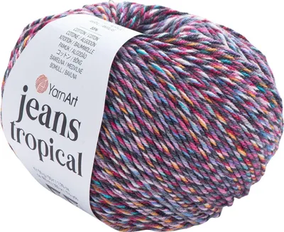 Produktbild von Yarn Art Jeans Tropical 620 Multi Strickgarn