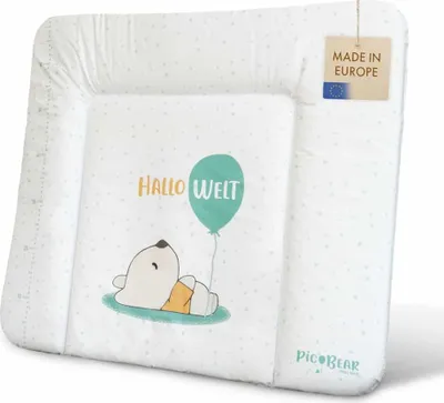 Produktbild von pic Bear weiche Wickelauflage HONEY 85 x 72 cm hochwertige Wickelmatte 100 Motiv: Baerchen