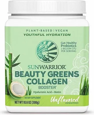 Produktbild von Sunwarrior Beauty Greens Collagen Booster (300g) Unflavoured - Funktionelle Lebensmittel - Superfoods