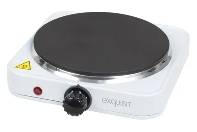 Produktbild von Exquisit KP 3101 we Kochplatte | 1500 W Leistung | Überhitzungsschutz | Weiß