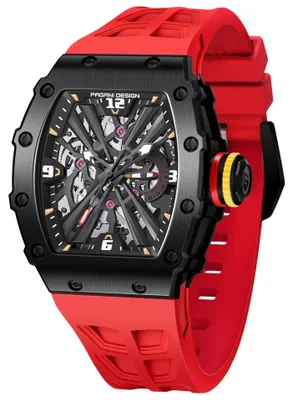 Produktbild von Herrenuhr Pagani Design NULL EX, Schwarz / Rot