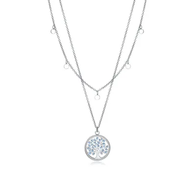 Immagine prodotto di Collana di charme in acciaio Albero della Vita Kiss 1347C01010
