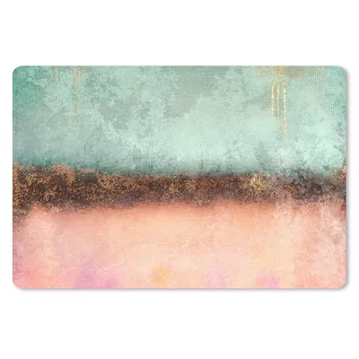 Produktbild von MuchoWow® Mauspad Mousepad Gold - Farbe - Abstrakt - Grün - Rosa 27x18 cm - Mousepads - Maus Mat - Pad - Mausunterlage - Büroartikel - Desk Matten