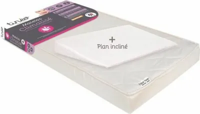 Produktbild von TINEO Klimatisierte Matratze 60x120 cm + schiefe Ebene 15 ° (Set)