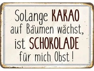 Produktbild von Kulthänger Blechschild Kakaobaum KH 020