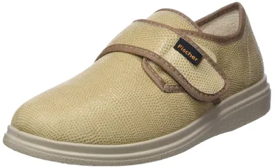 Produktbild von Fischer Damen Ortho Flache Hausschuhe, Beige 806 Sand, 38 EU X-Weit