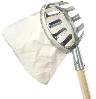 Zdjęcie produktu dla Zbieracz owoców, wykonany z trwałego tworzywa sztucznego, rączka o długości 100 cm, przeznaczony do drzew owocowych, zbiera owoce 3 razy szybciej, ergonomiczna konstrukcja