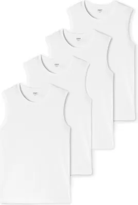 Produktbild von uncover by Schiesser 4er Pack Basic Unterhemd / Tanktop Tank Tops mit perfekter Passform, Hochwertige Verarbeitung und hohe Formstabilität, Weiche Single Jersey Qualität