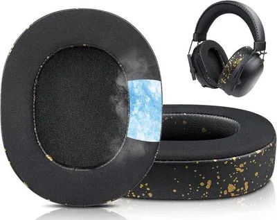 Produktbild von Ersatz-Ohrpolster Zwart Goud, Gaming-Headset-Kühlgel-Ohrpolster mit hochdichter Schalldämmung