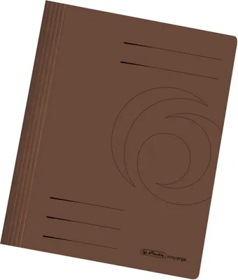 Image de herlitz 10900223 10 herlitz Schnellhefter Karton braun DIN A4
