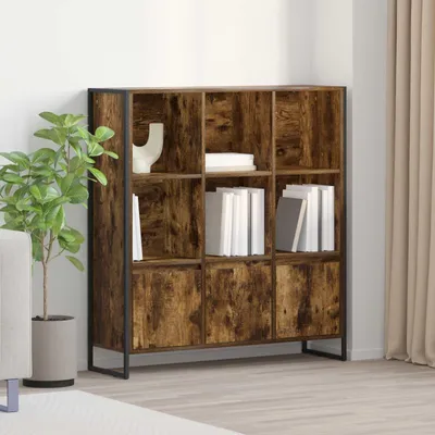 Obrázek produktu pro Maison Exclusive – Knihovna, rozměry 99,5 x 30 x 108 cm, materiál: dřevotříska, barva: tmavě hnědá (rauhaarbe)