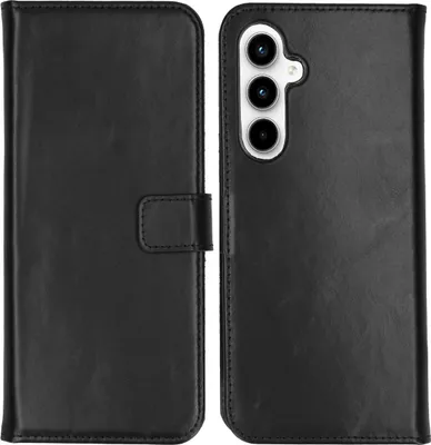 Immagine prodotto di Selencia Custodia a libro in vera pelle Samsung Galaxy A55 - Nero