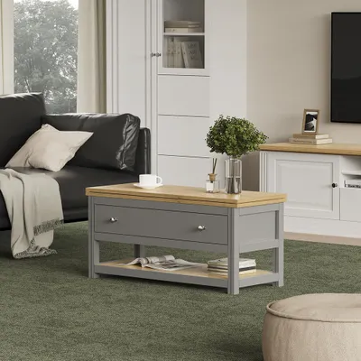 Obrázok produktu pre Konferenčný stolík Vicco Vikla antracit/dub 100 x 40 cm rozšíriteľný, Model 56370