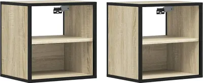Produktbild von Wand-Nachttische 2 Stk. Sonoma-Eiche 40x31x39,5 cm