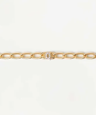 Image de PDPAOLA Bracelet MINI LETTERS argent sterling doré