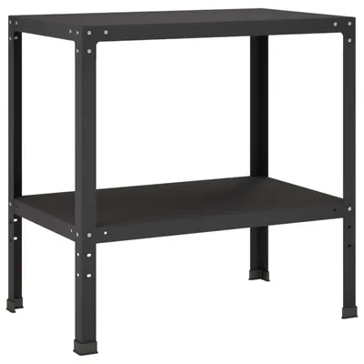 Productafbeelding van Planttafel 60 x 50 x 80 cm Gepoedercoat staal Zwart