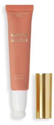 Immagine prodotto di Revolution Pro Iconic Matte Cream Blush Wand Sultry Peach Formula leggera Effetto opaco soft-focus Applicatore facile da usare 15ml