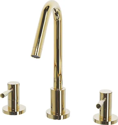 Obrázek produktu pro BELIANI Zlatý lesklý chromový koupelnový faucet pro umyvadlo, moderní koupelnové doplňky