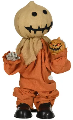 Productafbeelding van Vogelverschrikker Halloween decoratie, beweegbaar, maakt geluid, werkt op batterijen