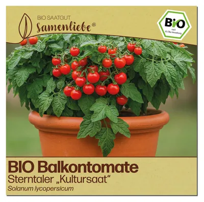 Produktbild von Samenliebe  Tomate Samen | Sterntaler - Kultursaat - rot & sehr süß & kompakt - samenfestes  Saatgut