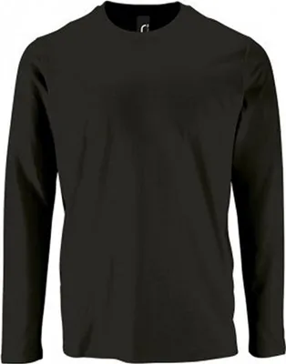 Image de SOLS T-shirt manches longues homme Imperial PC2905 (3XL) (Noir)