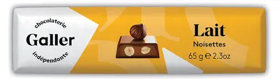 Produktbild von Schokoladenriegel Galler Milk Hazelnuts, 65 g
