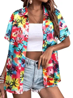Produktbild von Bluse für Damen mit Blumenmuster – Mehrfarbig