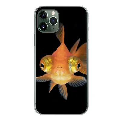 Produktbild von MuchoWow® Handyhülle Schutzhülle Hülle für iPhone 11 Pro Goldfisch - Meerestiere - Augen Silikon Softcase Handy Hülle - Handy