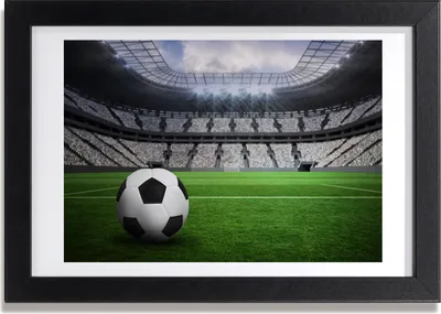 Produktbild von Bild 30x20 MDF-Rahmen, Wandkunst Fußballstadion