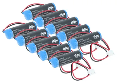 Produktbild von vhbw 10x Batterie Ersatz für Mitsubishi T2282 für PLC Programmable Logic Controller (1800 mAh, 3,6 V, Li-SOCl2)