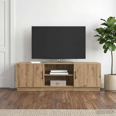 Immagine prodotto di vidaXL Mobile TV in legno effetto legno artigianale, 150 x 31 x 47 cm
