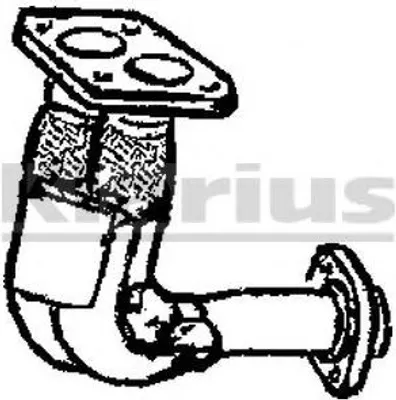Produktbild von VEGAZ Abgasrohr Auspuffrohr für RENAULT MEGANE I (BA0/1) Vorne RR-265