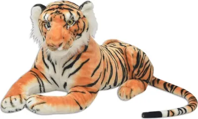 Obrázok produktu pre Hračka plyšový tiger, hnedý, XXL