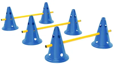 Immagine prodotto di Set per l'agility dog - Kit di addestramento da 3 pezzi con 6 coni e 3 ostacoli