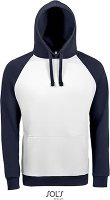 Produktbild von SOLs 02998 | Herren Seattle Sweat - Außenmaterial: 100% Baumwolle - Farbe: White/French Navy - Größe: L