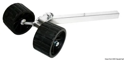 Immagine prodotto di Ruota girevole, 2 ruote sollevate 40 mm, 1 pezzo