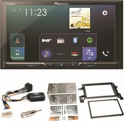 Produktbild von Pioneer SPH-DA230DAB CarPlay Android Auto Einbauset für Suzuki Grand Vitara JT