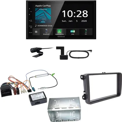 Produktbild von Kenwood DMX5020DABS Android Auto CarPlay Einbauset für T6 Sharan 2 Beetle