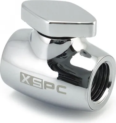 Image de Valve à bille XSPC, Mosaz, Chrom, 1/4"