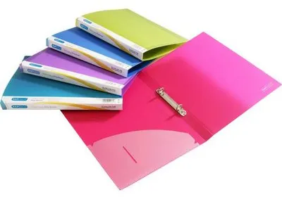Produktbild von Rapesco Ringbuch - für A4 - farbig sortiert (Packung mit 10)