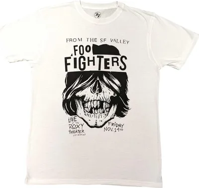 Obrázek produktu pro Foo Fighters - Tričko "Roxy Flyer" pro muže/dámy Uni RO5848 (L) (Bílá)