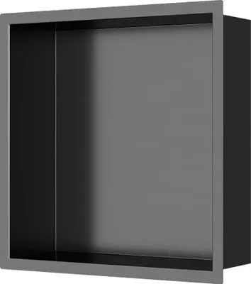 Produktbild von SAT Aurum Duschnische Edelstahl 304 Montage ohne Bohren 30x30 cm, Gunmetal gebürstet