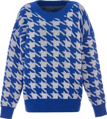 Image de Pull en maille ebeeza pour femme - bleu roi, M