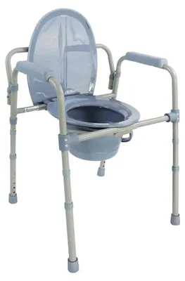 Immagine prodotto di Omgoods - Sedile per WC per disabili per anziani - Regolabile in altezza e 3-in-1